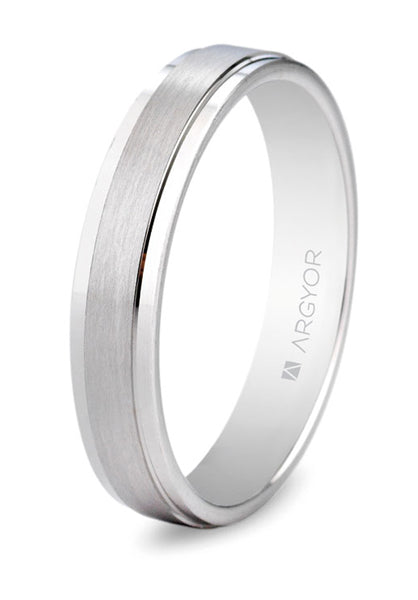 Alianzas Plata - 5740397 Mate Brillo 4 Mm - Unisex
