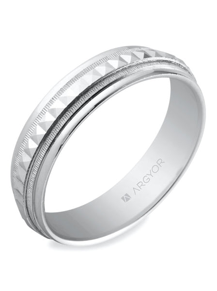 Alianzas Plata - 5750152 Plata Facetada 5 Mm - Unisex