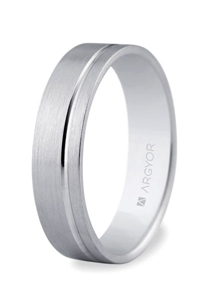 Alianzas Plata - 5750316 Mate Brillo 5 Mm - Unisex