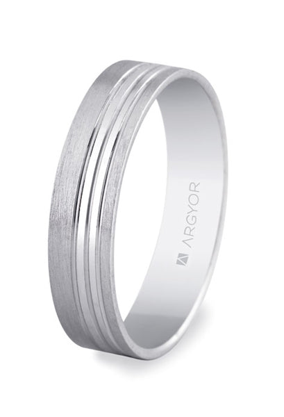 Alianzas Plata - 5750342 Mate Brillo 5 Mm - Unisex