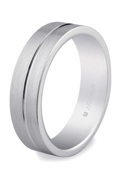 Alianzas Plata - 5755053N Mate Brillo 55 Mm - Unisex