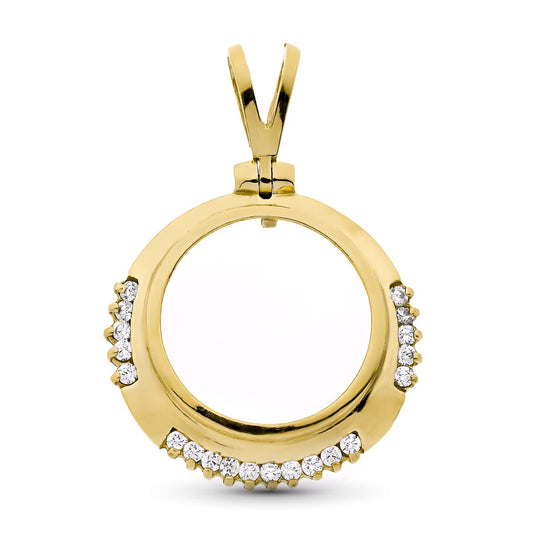 18K COLGANTE ORO AMARILLO MONEDA 19 MM 20 CIRC