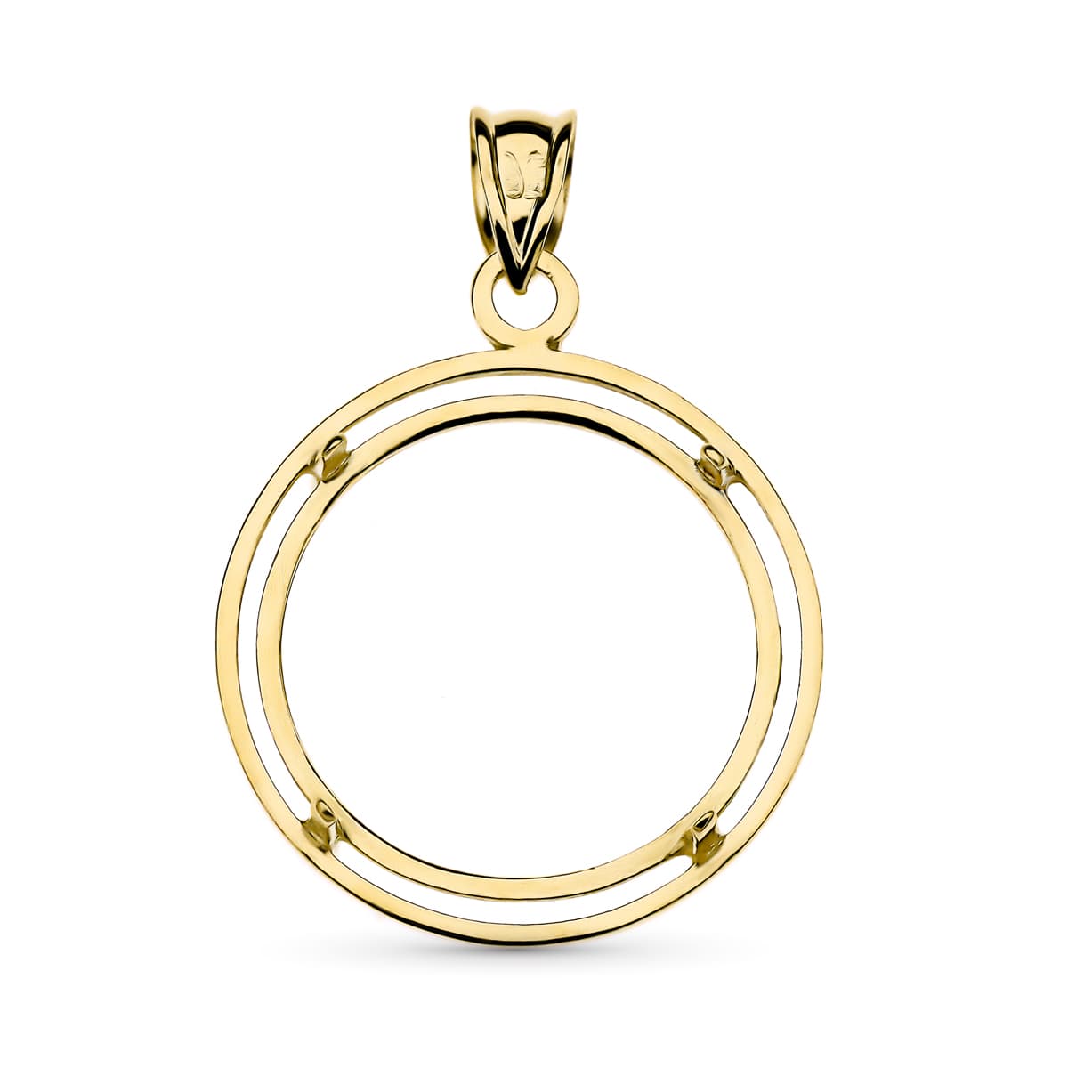 18K COLGANTE ORO AMARILLO MONEDA ALFONSINA 19 MM