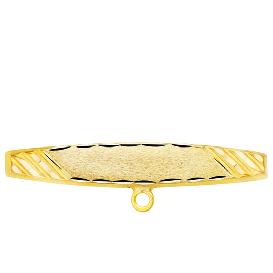 18K ALFILER ORO AMARILLO TALLADO 30X5 MM