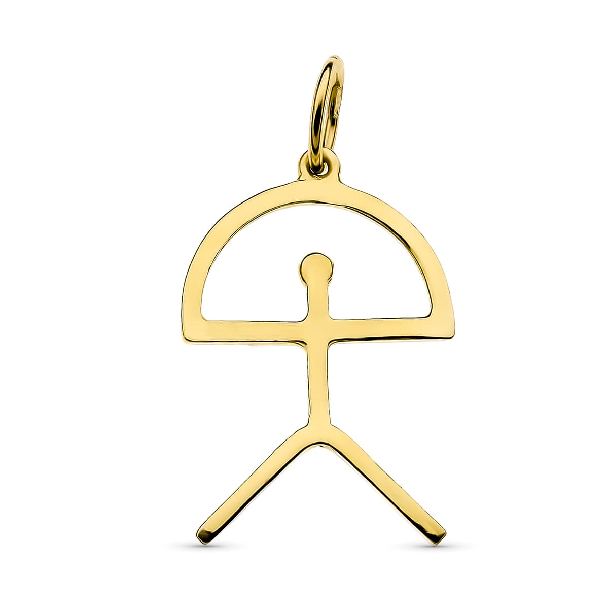 18K COLGANTE ORO AMARILLO INDALO. 24X16 MM