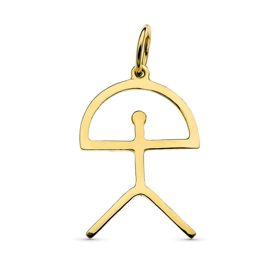 18K COLGANTE ORO AMARILLO INDALO. 24X16 MM