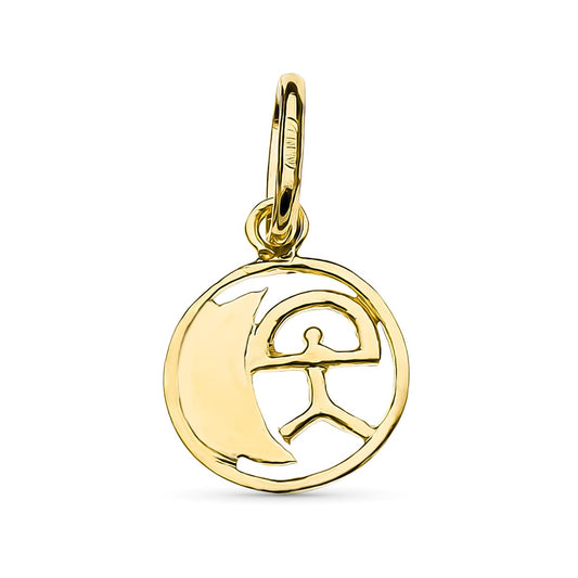 18K COLGANTE ORO AMARILLO INDALO. 11X8 MM