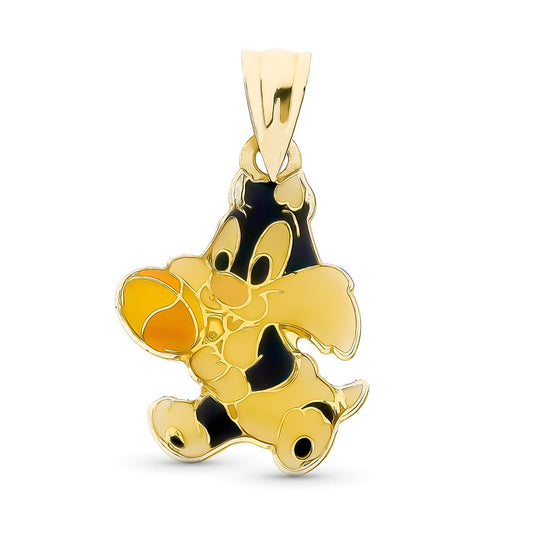 18K COLGANTE ORO AMARILLO SILVESTRE. 20X15 MM