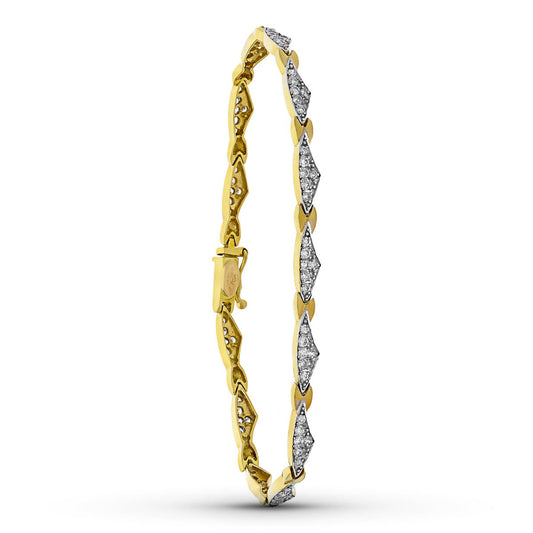 Pulsera Bicolor Circonita Bicolor 18K