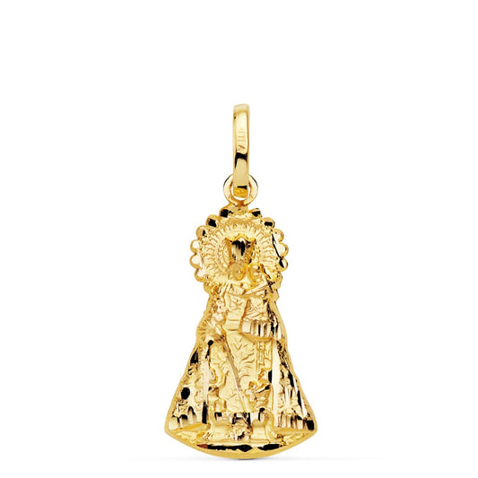 Medalla Silueta Virgen de Los Desamparados 23 x 13 mm de oro amarillo 18K