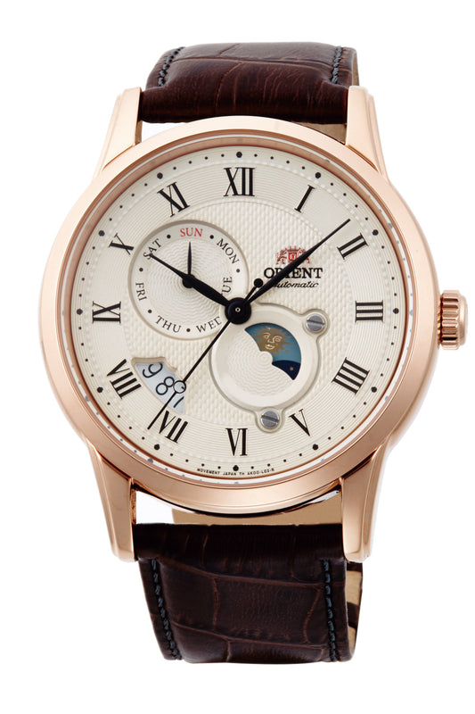 Reloj Orient Classic Day & Night Automático RA-AK0007S30B, esfera blanco – plata – dorado