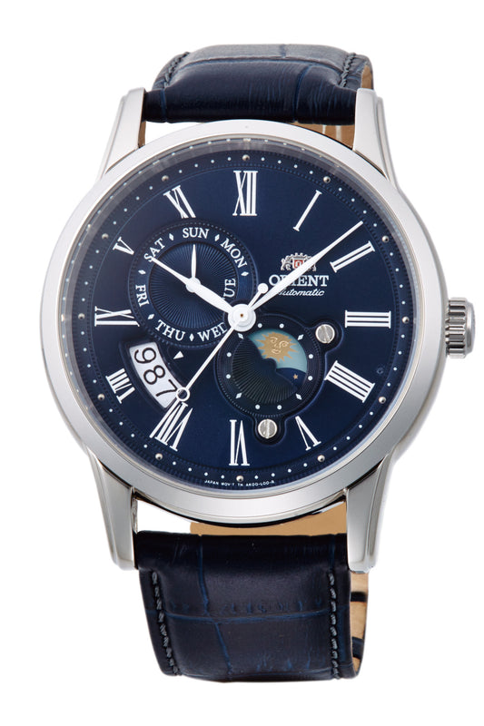 Reloj Orient Classic Day & Night Automático RA-AK0011D30B, esfera azul