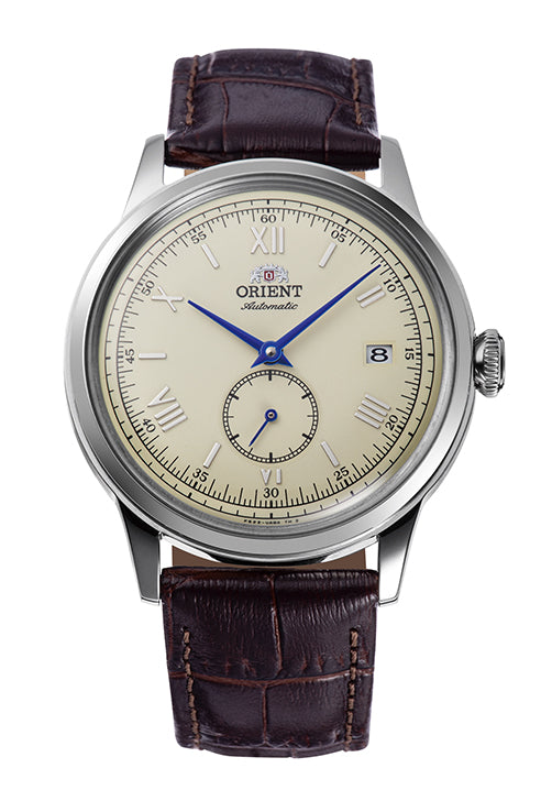 Reloj Orient Bambino 38 Small Seconds Automático RA-AP0105Y30B, esfera blanco – plata – dorado