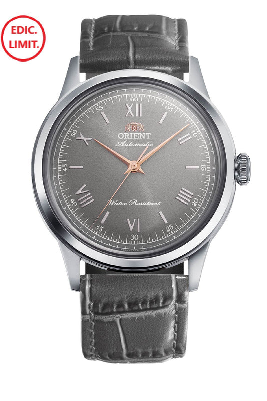 Reloj Orient Bambino 38 Automático RA-BB0006N30B, esfera gris