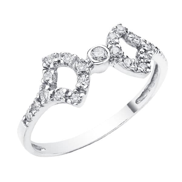 18K SORTIJA ORO BLANCO CON CIRCONITAS. ANCHO: 7,5 MM