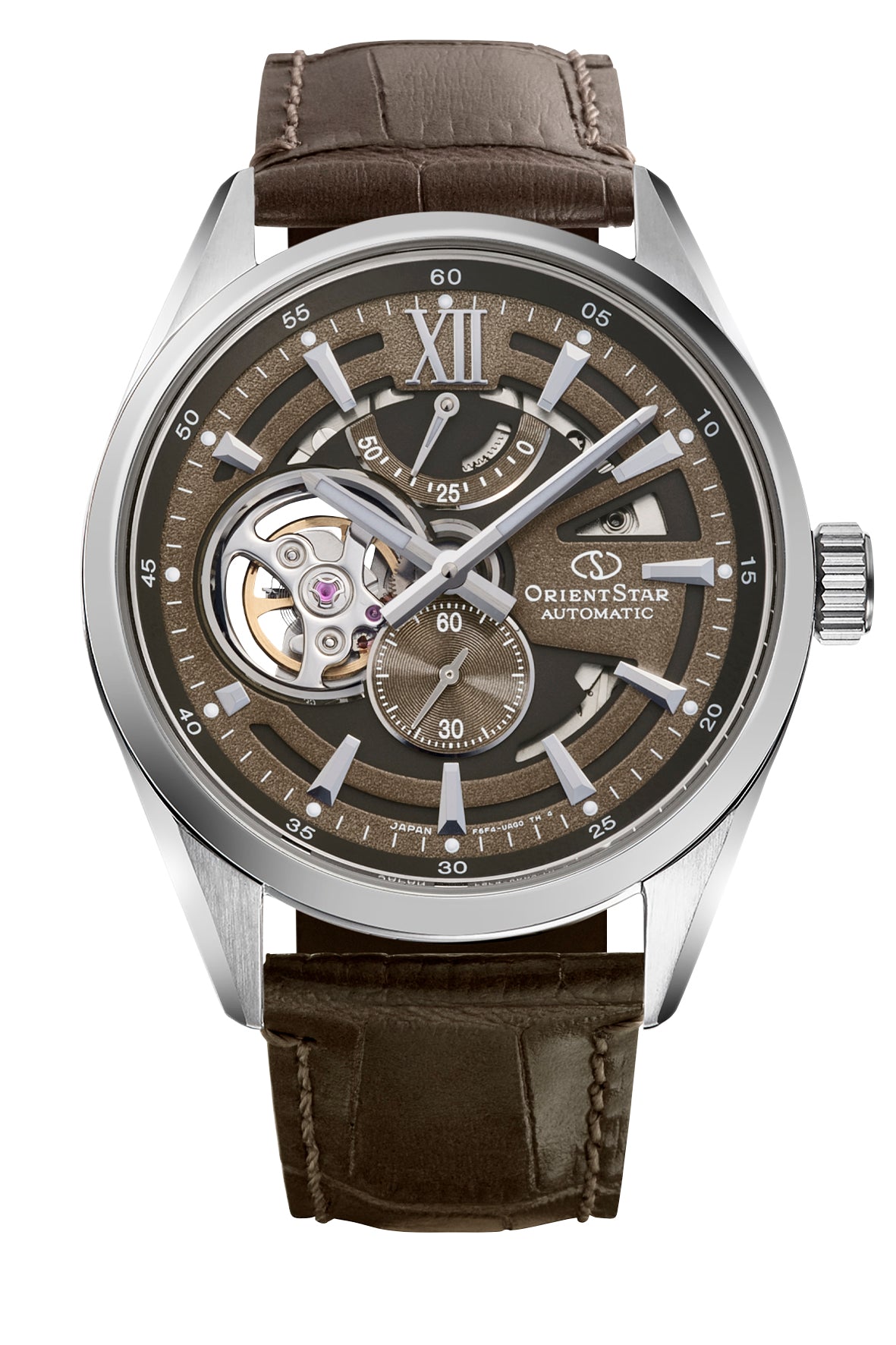 Reloj Orient Star Modern Skeleton Automático RE-AV0139Y00B, esfera beige