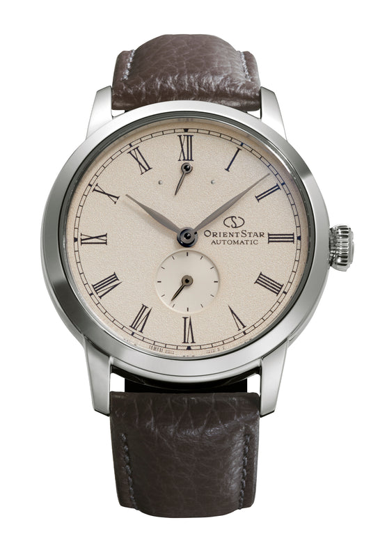 Reloj Orient Star Contemporary Date Automático RE-BS0002S00B, esfera marfil