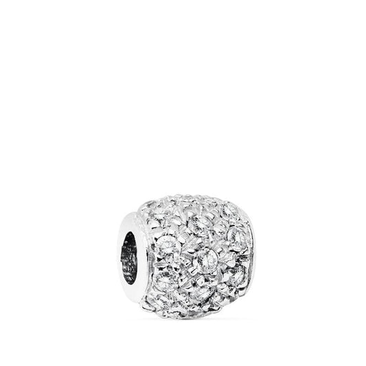 18K COLGANTE BOLA ORO BLANCO 8X8 MM