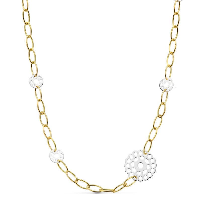 18K GARGANTILLA BICOLOR 42CM