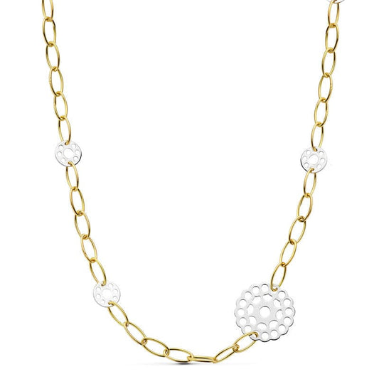 18K GARGANTILLA BICOLOR 42CM