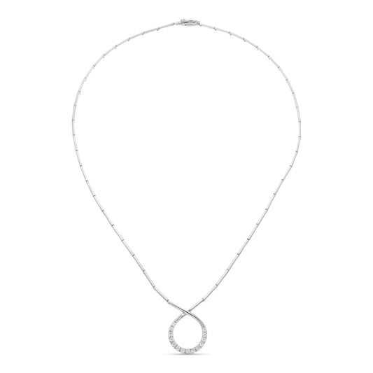 18K GARGANTILLA ORO BLANCO CIRCONITA