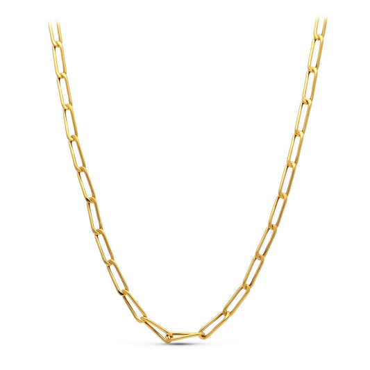 18K CADENA ORO AMARILLO BILBAO HUECA 60CM ANCHO 6 MM