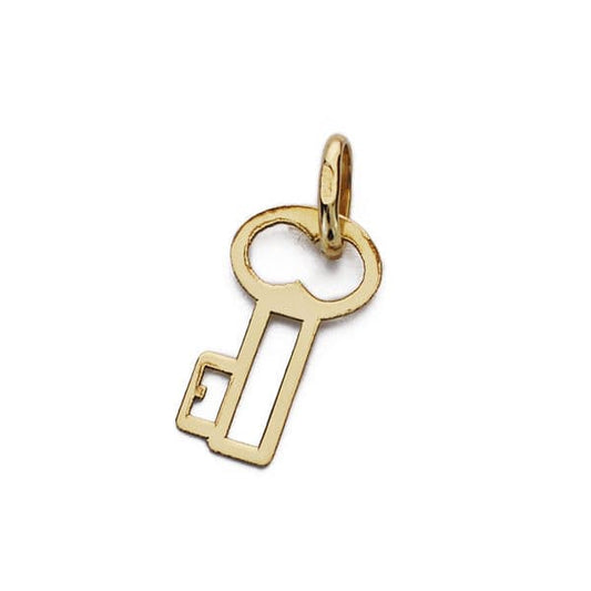 18K COLGANTE AMULETO ORO AMARILLO LLAVE 27X7 MM
