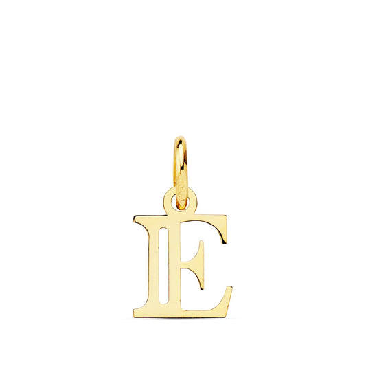 18K COLGANTE ORO AMARILLO LETRA " E " 11X9 MM