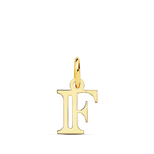 18K COLGANTE ORO AMARILLO LETRA " F " 11X8 MM