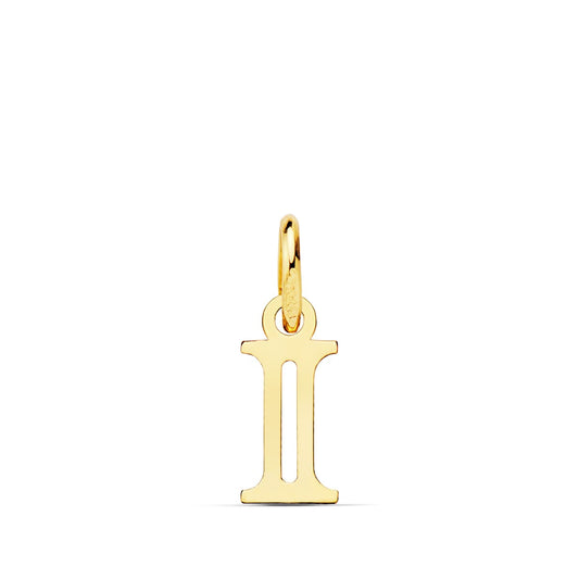 18K COLGANTE ORO AMARILLO LETRA " I " . 11X5 MM
