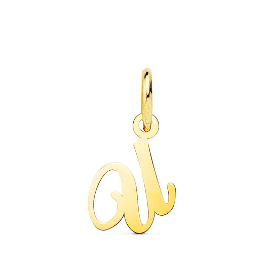 Colgante Letra " U ": Medida: 10,5 x 7,5 mm de oro amarillo 18K