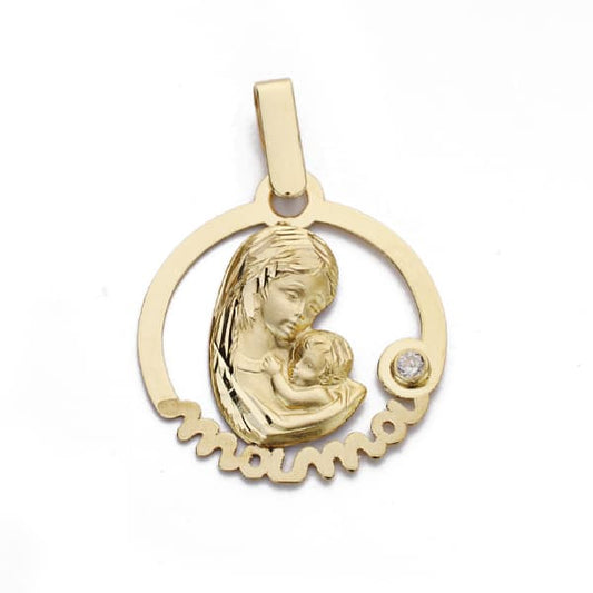 Colgante Madre Laser 18K