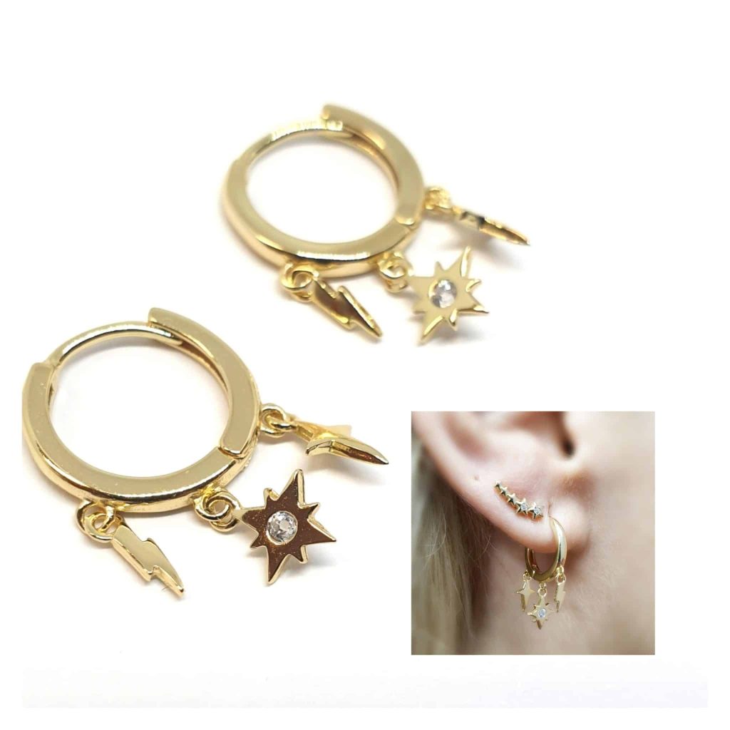Pendientes venus oro de 14 quilates
