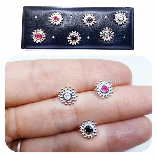 Pendientes primor de plata de ley