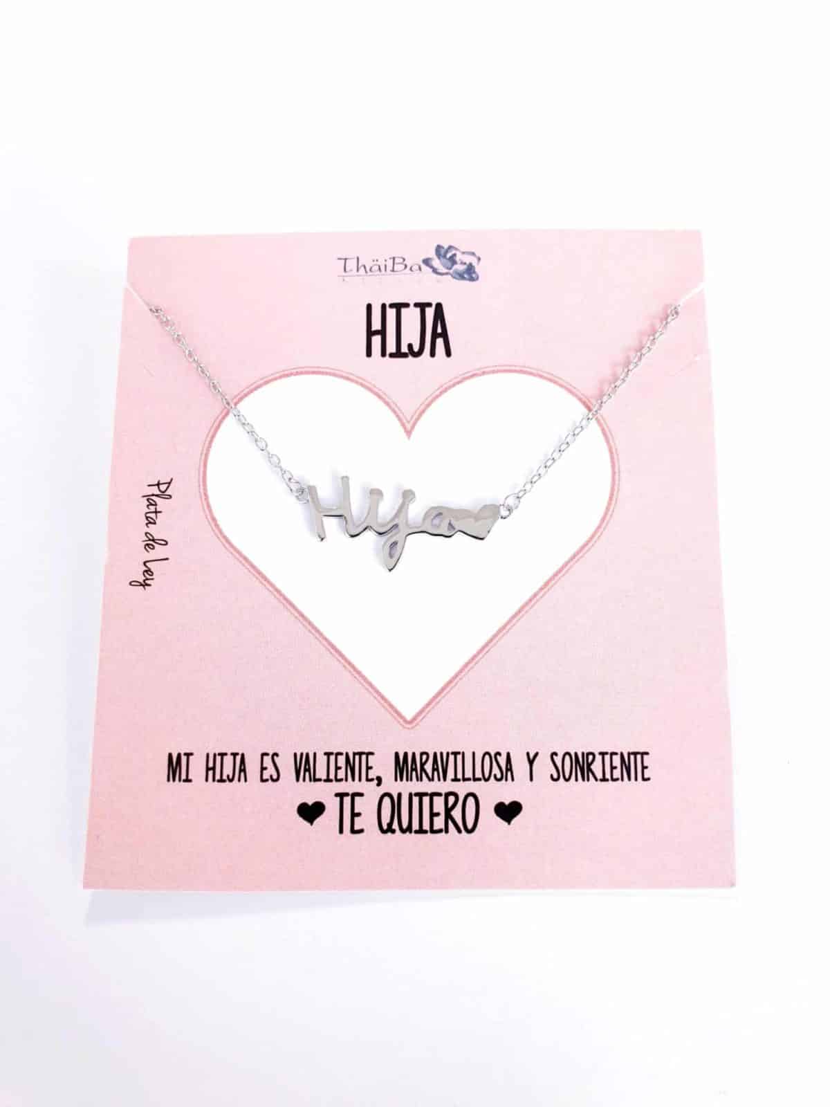 Collar hija de plata de ley - vista adicional