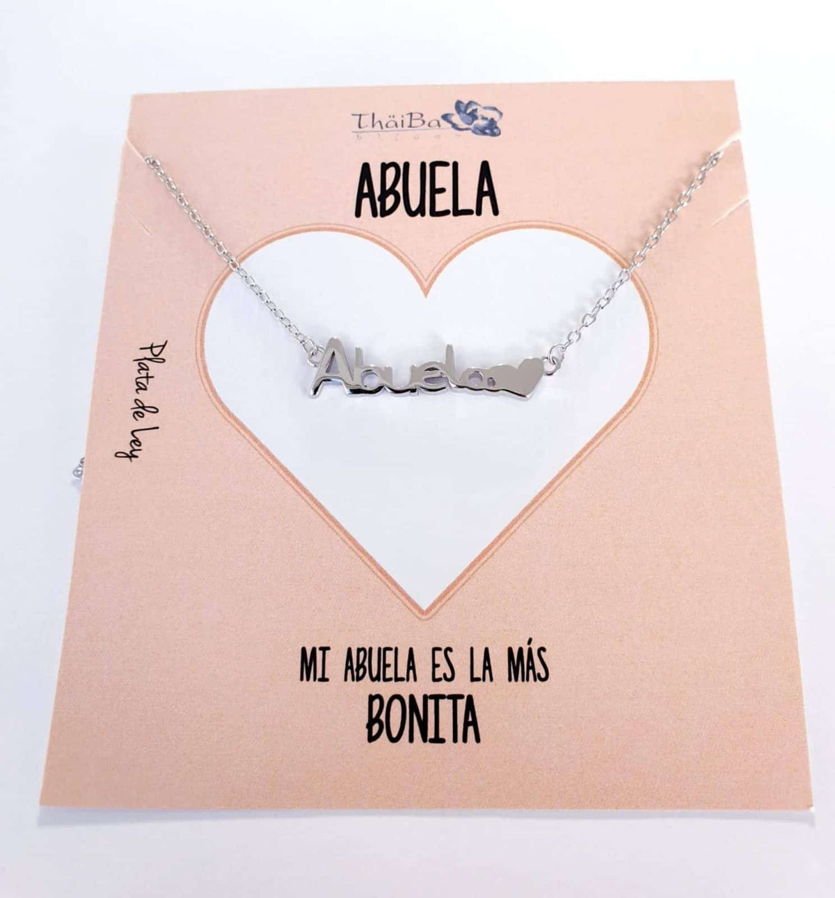 Collar abuela de plata de ley - vista adicional