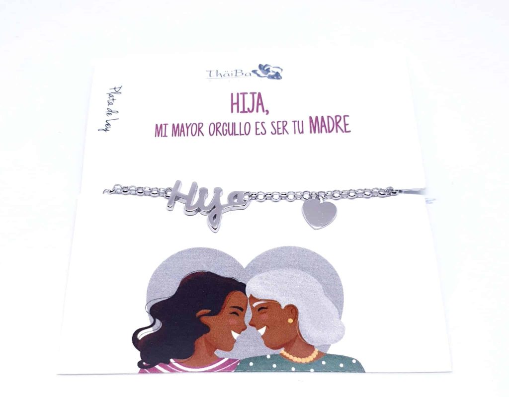 Pulsera hija de plata de ley