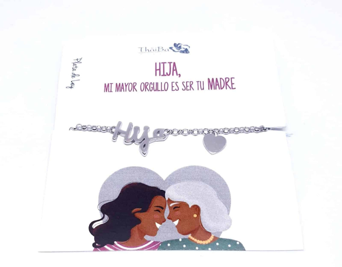 Pulsera hija de plata de ley - vista adicional