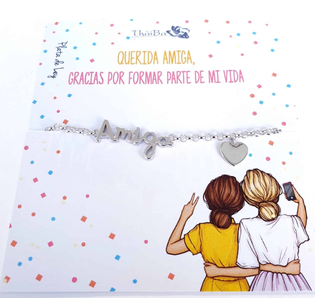 Pulsera amiga de plata de ley - Joyería Zafir