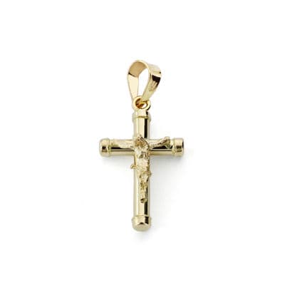 Cruz Cristo 17 x 10 mm de oro amarillo 9K
