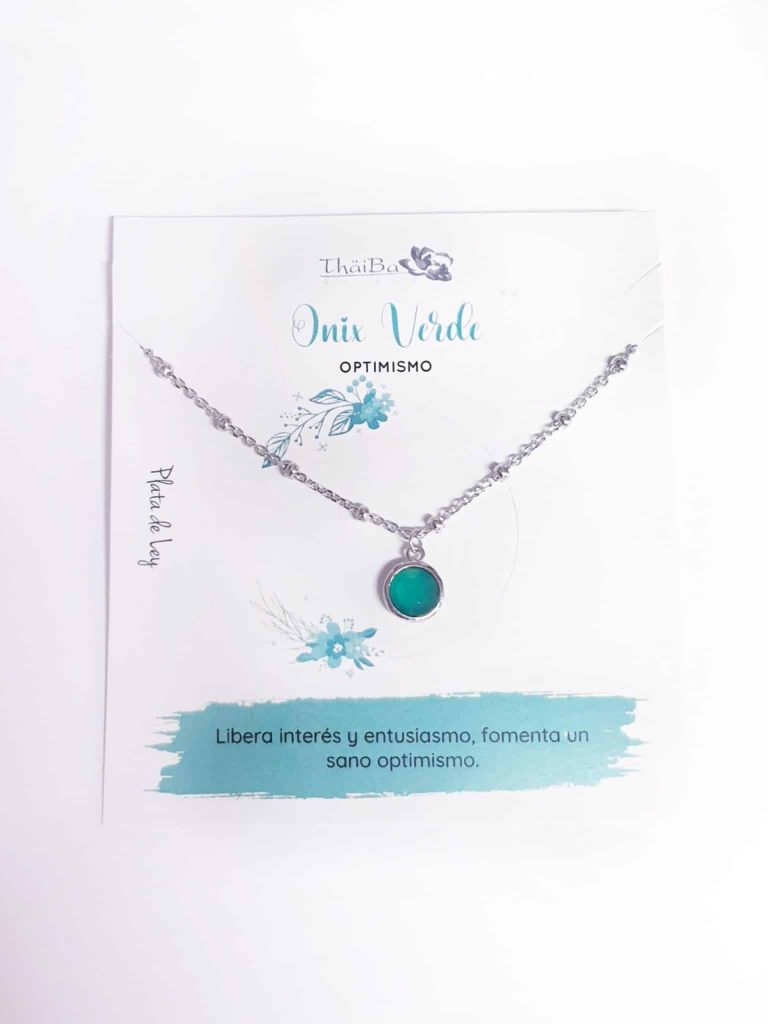 Collar ónix verde