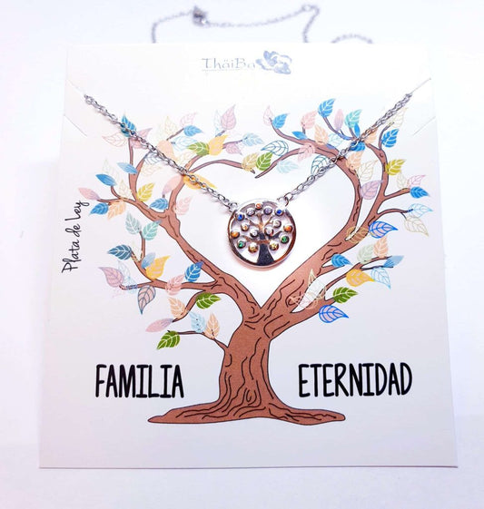 Collar árbol de la vida de plata de ley - Joyería Zafir