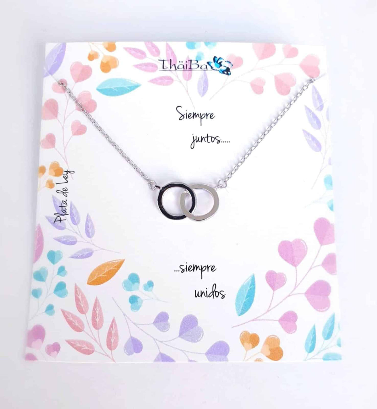 Collar siempre juntos de plata de ley - vista adicional