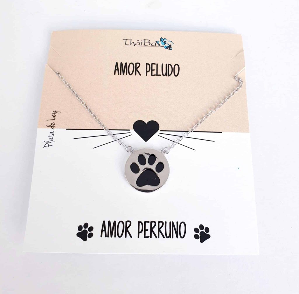 Collar amor perruno de plata de ley