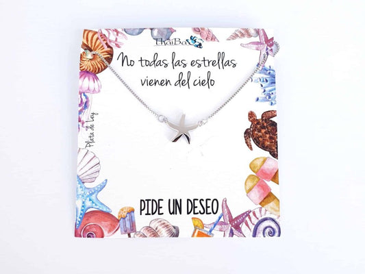 Collar estrella de mar plata
