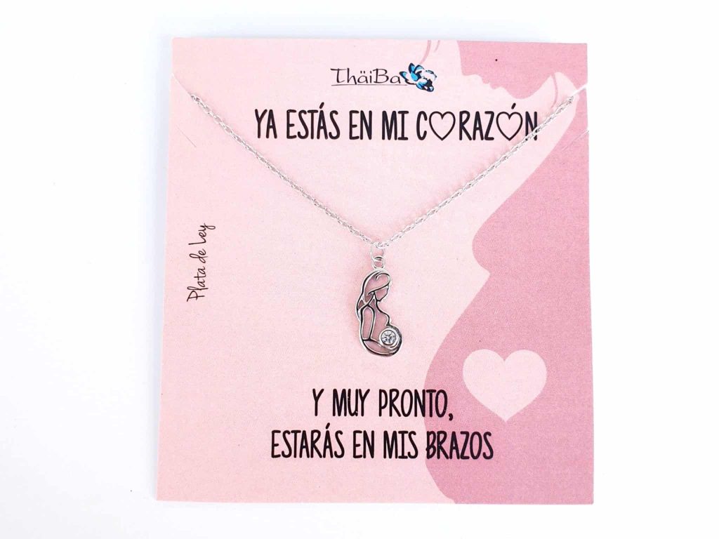 Collar maternidad de plata de ley