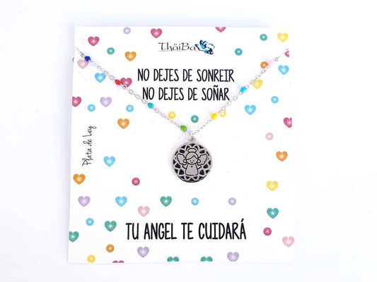 Collar angelito de plata de ley