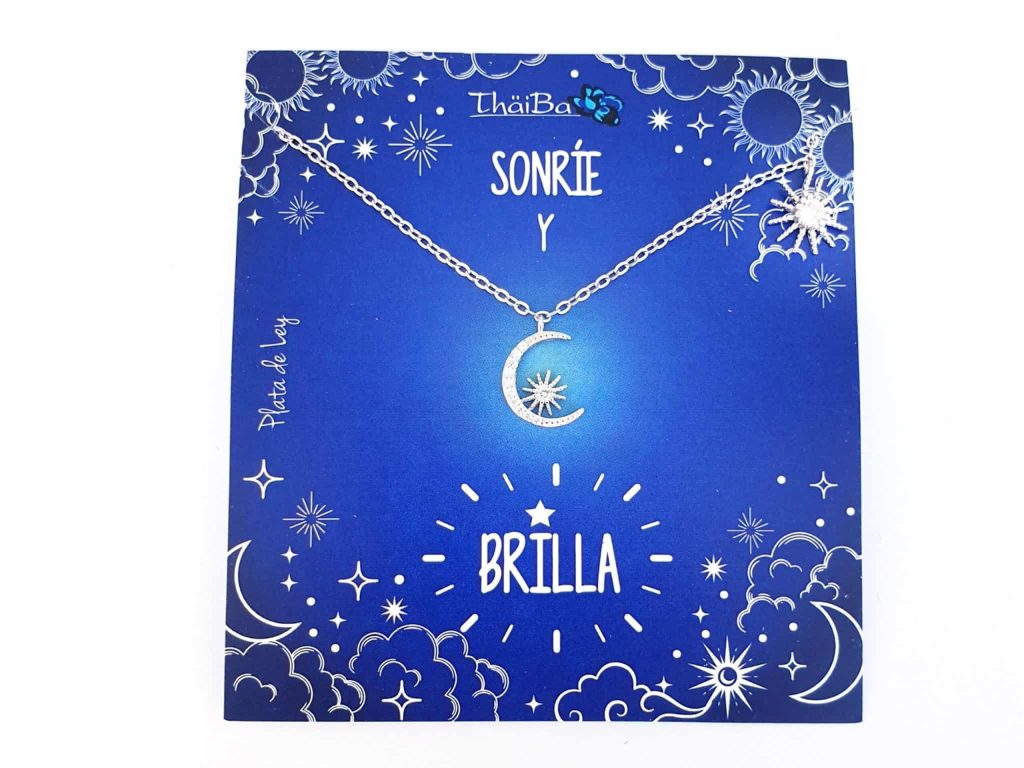 Collar sonrie y brilla de plata de ley