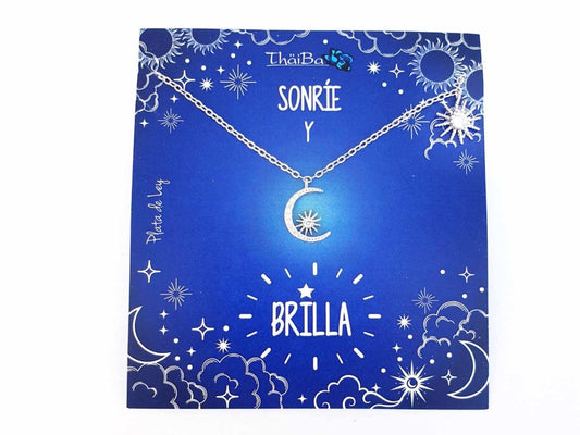 Collar sonrie y brilla de plata de ley