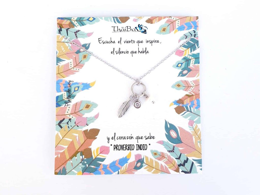 Collar indie de plata de ley